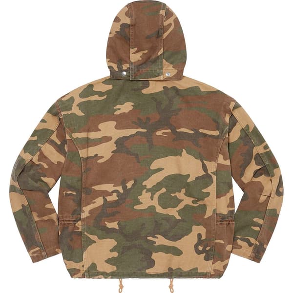Supreme Canvas Clip Jacket - Tan Camo (front)