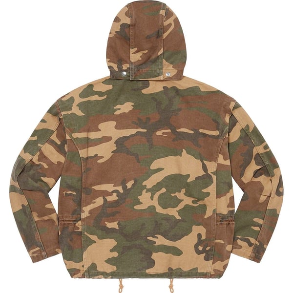 Supreme Canvas Clip Jacket - Tan Camo (front)