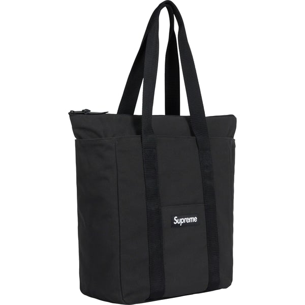 Supreme Canvas Tote - Black (front)