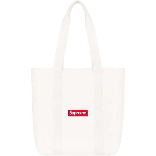 Supreme Canvas Tote - White (front)