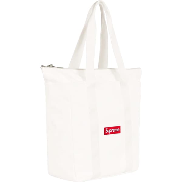 Supreme Canvas Tote - White (front)