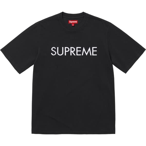 Supreme Capital S/S Top - Black (front)