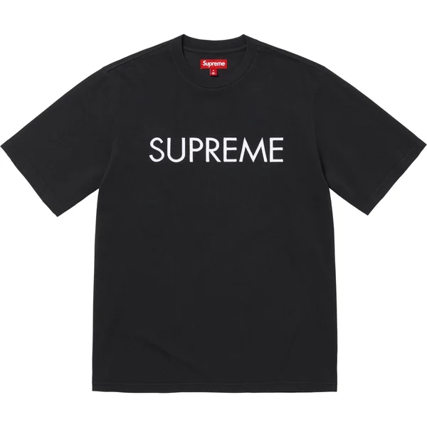 Supreme Capital S/S Top - Black (front)