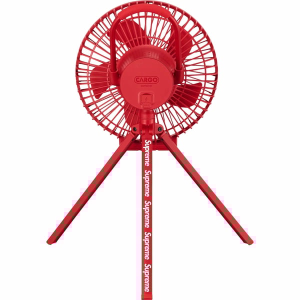 Supreme Cargo Container Electric Fan - Red (front)