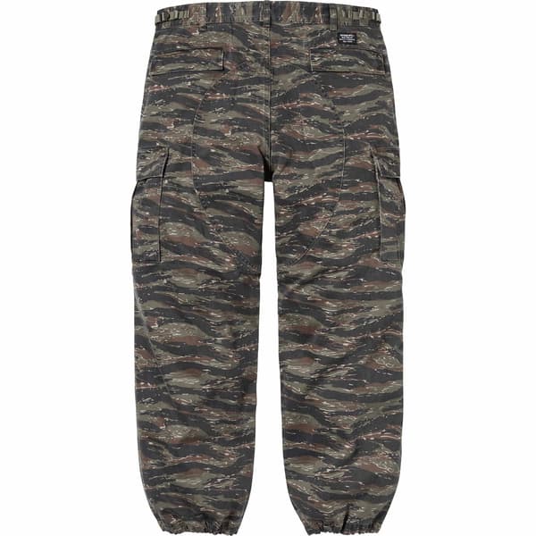 Supreme Cargo Pant - Olive Tiger Camo (front)
