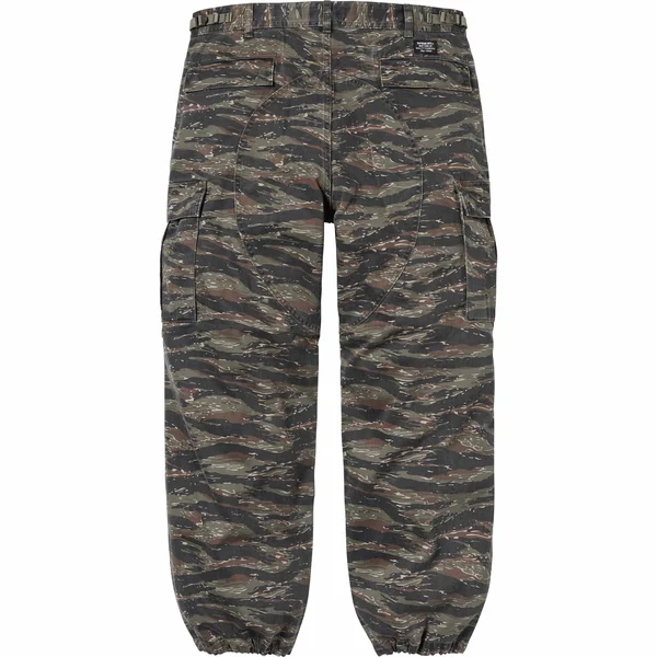 Supreme Cargo Pant - Olive Tiger Camo (front)