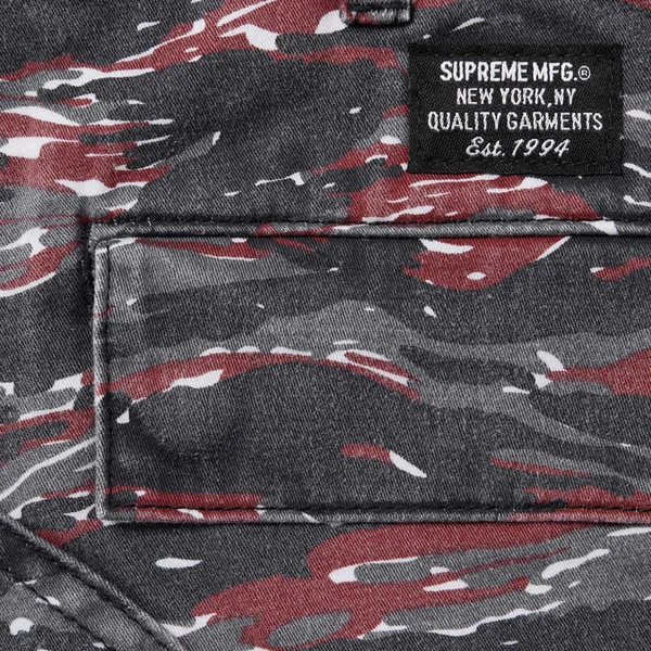 Supreme Cargo Pant - Red Tiger Camo (front)