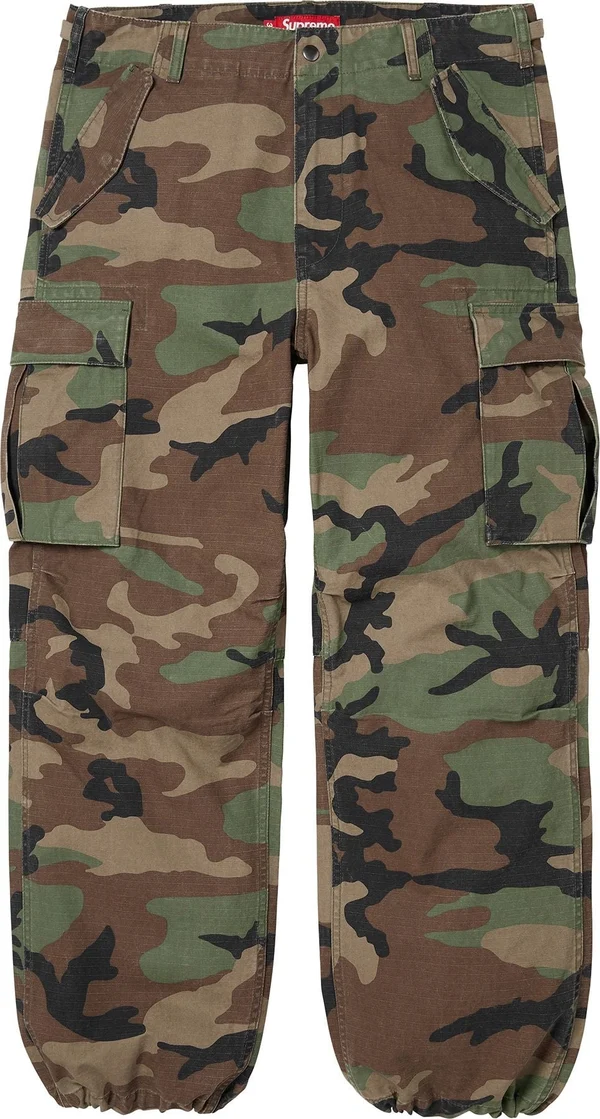 Supreme Cargo Pant - Woodland Camo (front)
