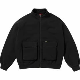 Supreme Cargo Pocket Zip Up Sweatshirt Black
