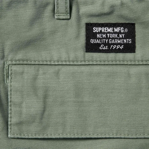 Supreme Cargo Short - Olive (front)