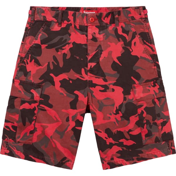 Supreme Cargo Short - Red Camo (front)