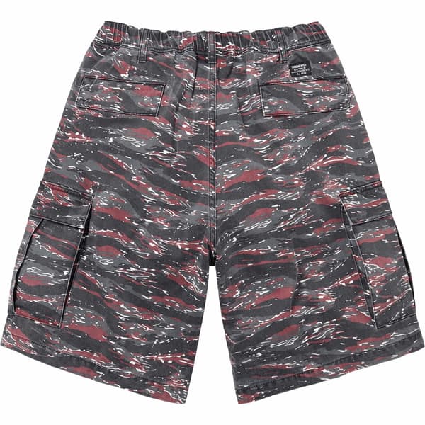 Supreme Cargo Short - Red Tiger Camo (front)