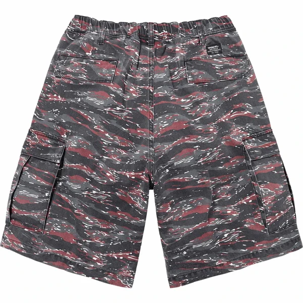 Supreme Cargo Short - Red Tiger Camo (front)