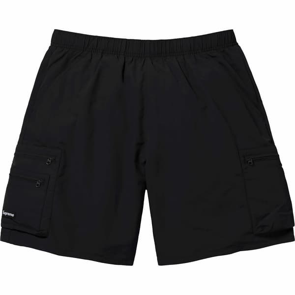 Supreme Cargo Water Short - Black (front)