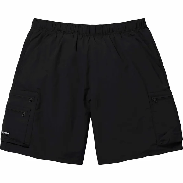 Supreme Cargo Water Short - Black (front)