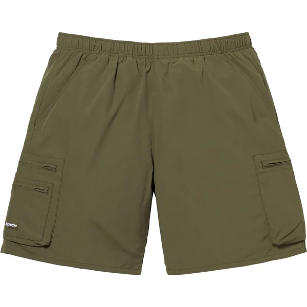 Supreme Cargo Water Short - Olive (front)