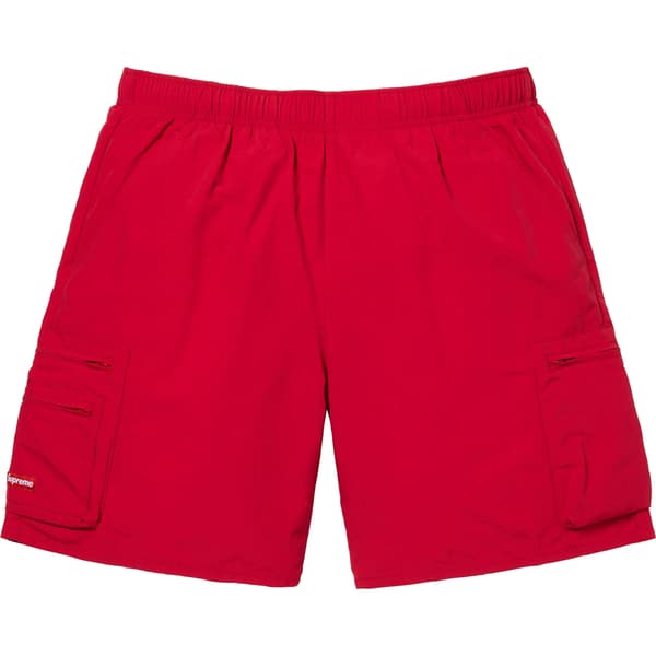 Supreme Cargo Water Short - Red (front)
