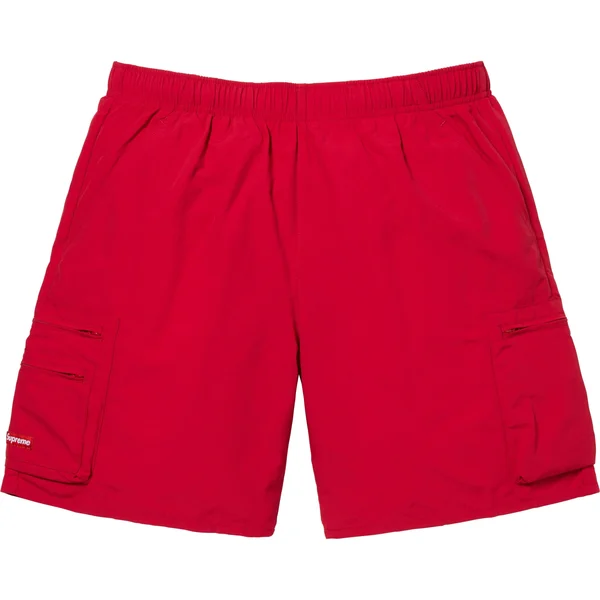 Supreme Cargo Water Short - Red (front)