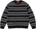 Supreme Cashmere Sweater - Black Stripe (front)