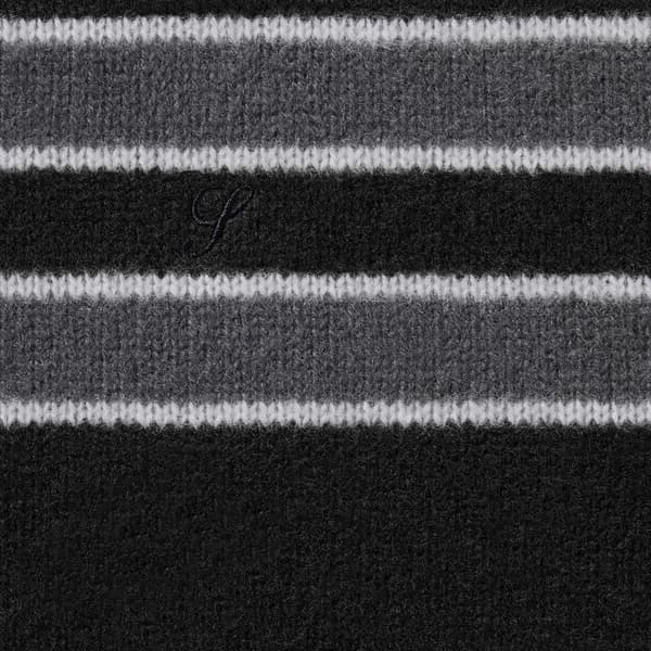 Supreme Cashmere Sweater - Black Stripe (front)