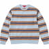 Supreme Cashmere Sweater - Blue Stripe (front)