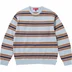 Supreme Cashmere Sweater - Blue Stripe (front)