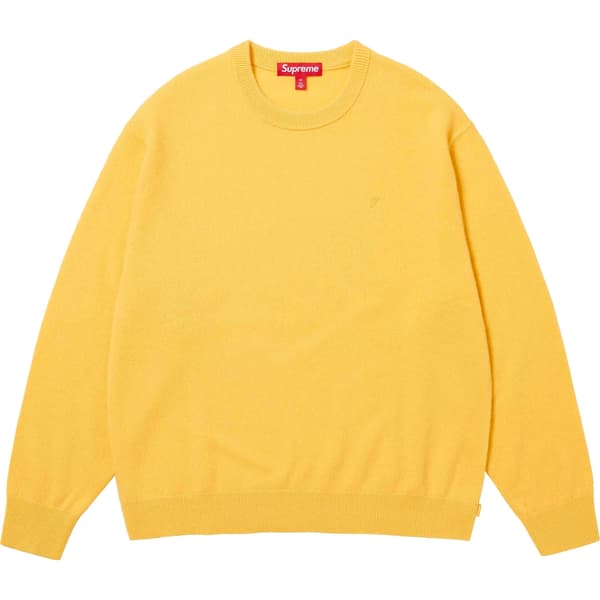 Supreme Cashmere Sweater - Yellow (front)