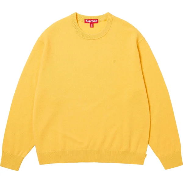 Supreme Cashmere Sweater - Yellow (front)