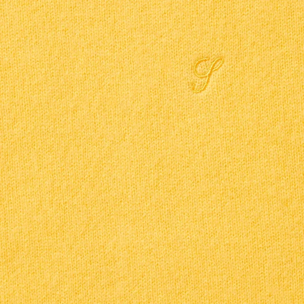 Supreme Cashmere Sweater - Yellow (front)