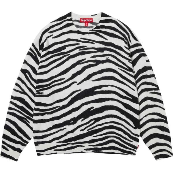 Supreme Cashmere Sweater - Zebra (front)
