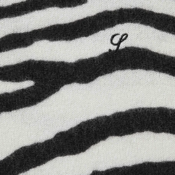 Supreme Cashmere Sweater - Zebra (front)