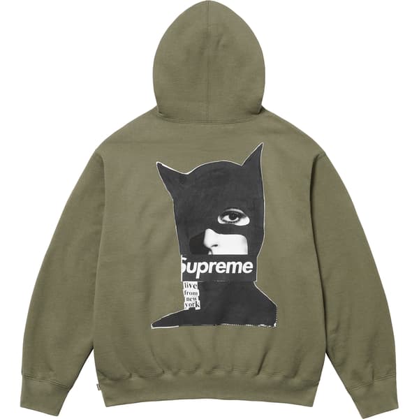 Supreme Catwoman Hooded Sweatshirt - Light Olive (front)