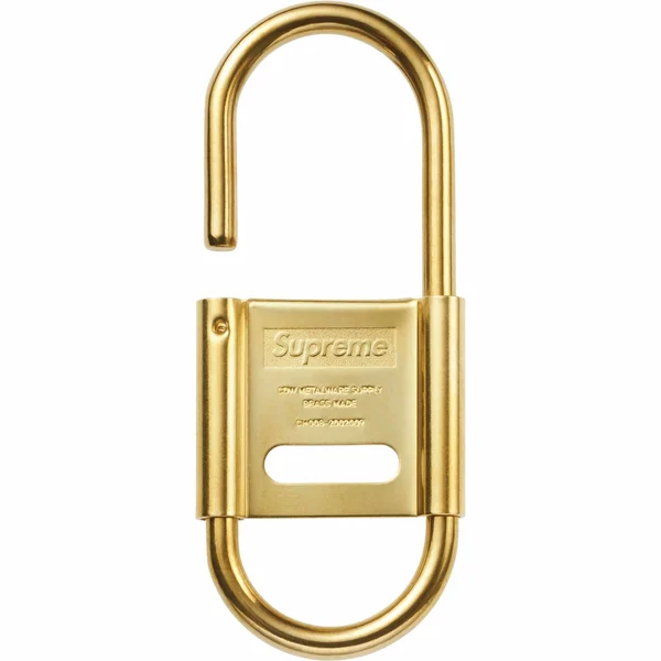 Supreme CDW Delta Carabiner - Brass (front)