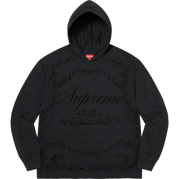 Supreme Celebré Hooded L/S Top - Black (front)
