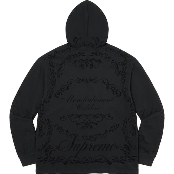 Supreme Celebré Hooded L/S Top - Black (front)