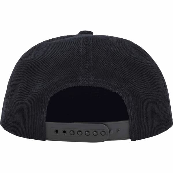 Supreme Champagne Corduroy 5-Panel - Black (front)