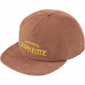 Supreme Champagne Corduroy 5-Panel Brown