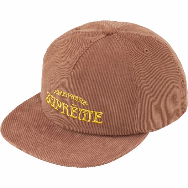 Supreme Champagne Corduroy 5-Panel - Brown (front)