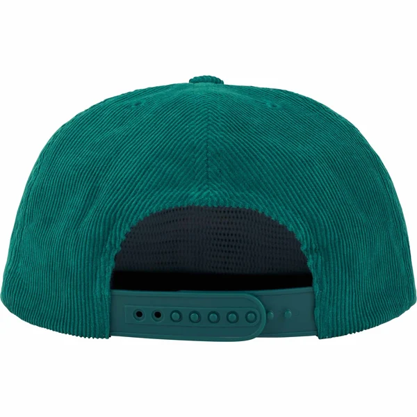 Supreme Champagne Corduroy 5-Panel - Green (front)