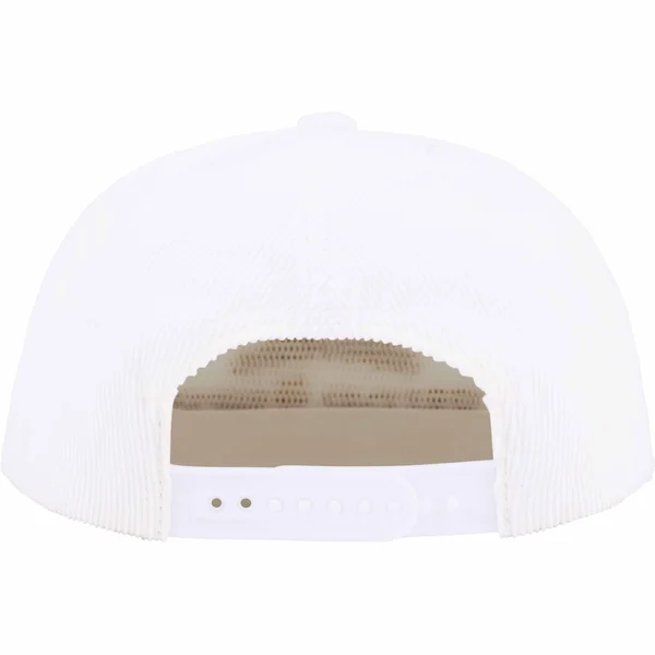 Supreme Champagne Corduroy 5-Panel - White (front)