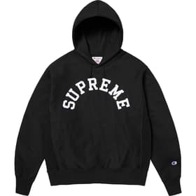 Supreme Champion Hooded Sweatshirt Black
