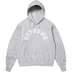 Supreme Champion Hooded Sweatshirt - Heather Grey (front)