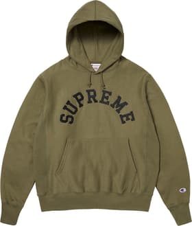 Supreme Champion Hooded Sweatshirt Olive
