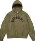 Supreme Champion Hooded Sweatshirt - Olive (front)