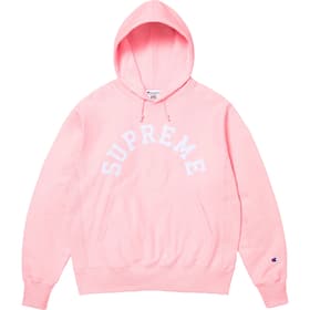 Supreme Champion Hooded Sweatshirt Pink