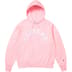 Supreme Champion Hooded Sweatshirt - Pink (front)