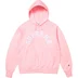 Supreme Champion Hooded Sweatshirt - Pink (front)