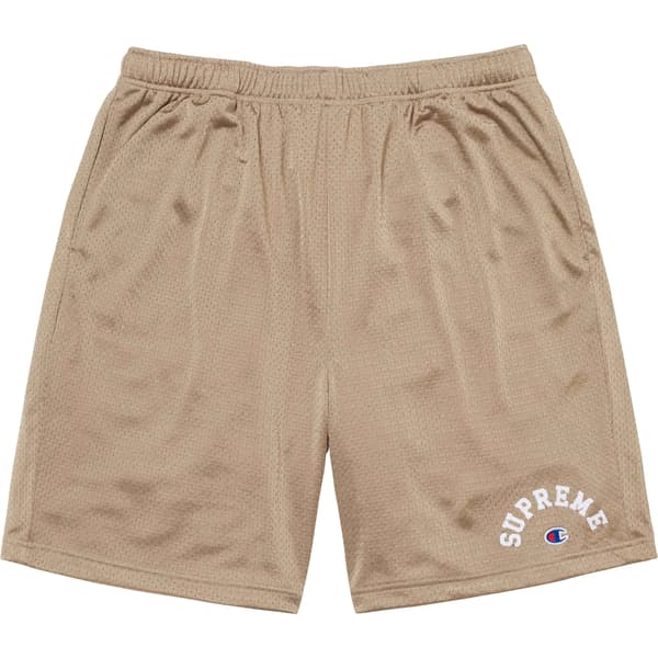 Supreme Champion Mesh Short - Tan (front)