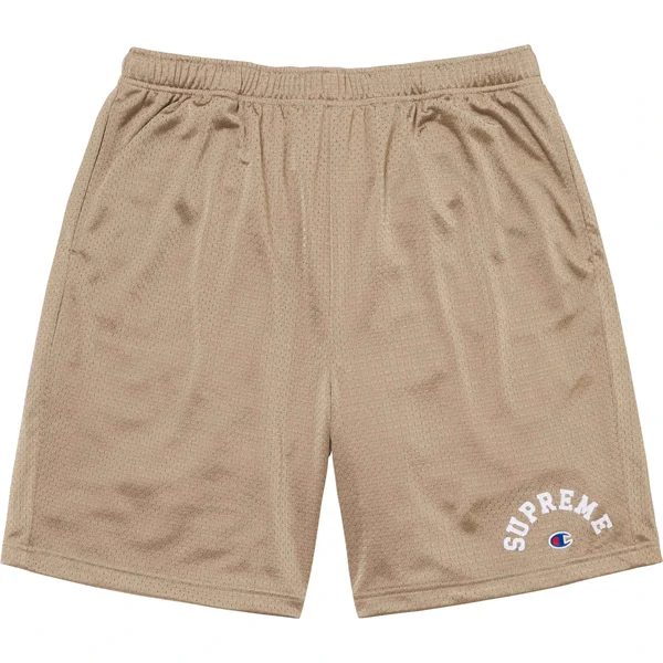 Supreme Champion Mesh Short - Tan (front)