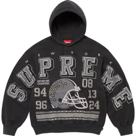 Supreme Champions Studded Hooded Sweatshirt Black